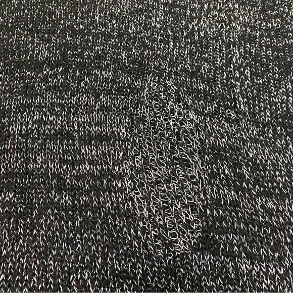 BCBG MaxAzria Cowl Neck Long Sleeve Slouchy Fit Distressed Knit Black Sweater S - Picture 8 of 14